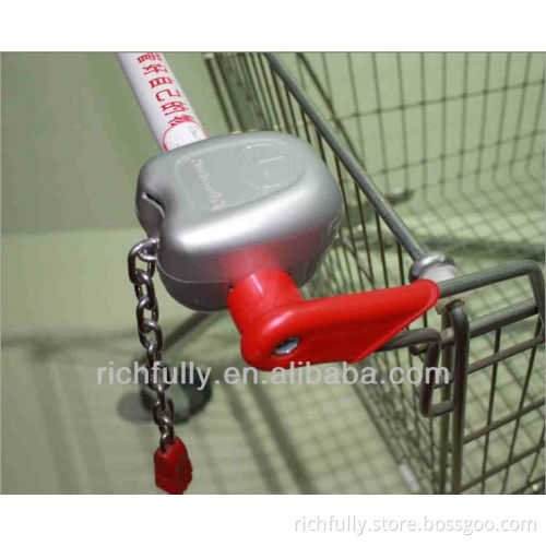 Cheap Price South Africa Supermarket trolley lock with custom coins operated